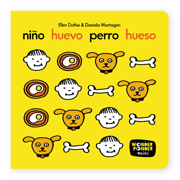 Portada de Niño, huevo, perro, hueso
